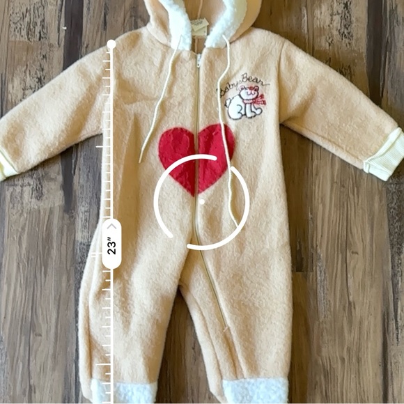 VTG 70s Retro Cuddler Teddy Bear Baby Onesie - Picture 7 of 7